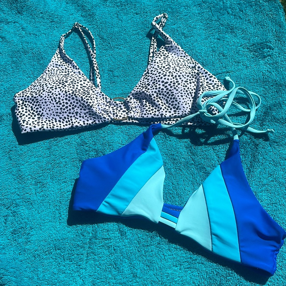 2 bikini tops